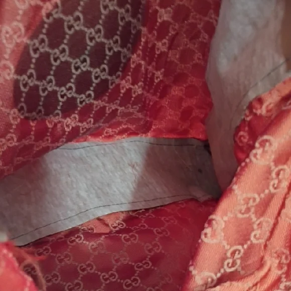 Vintage Gucci Orange and Brown Tote Dust Bag - Picture 8 of 11